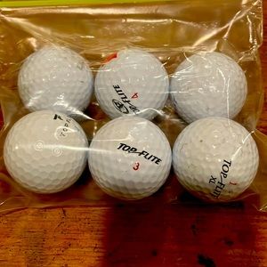 Top Flite Used Golf Balls Bundle 6